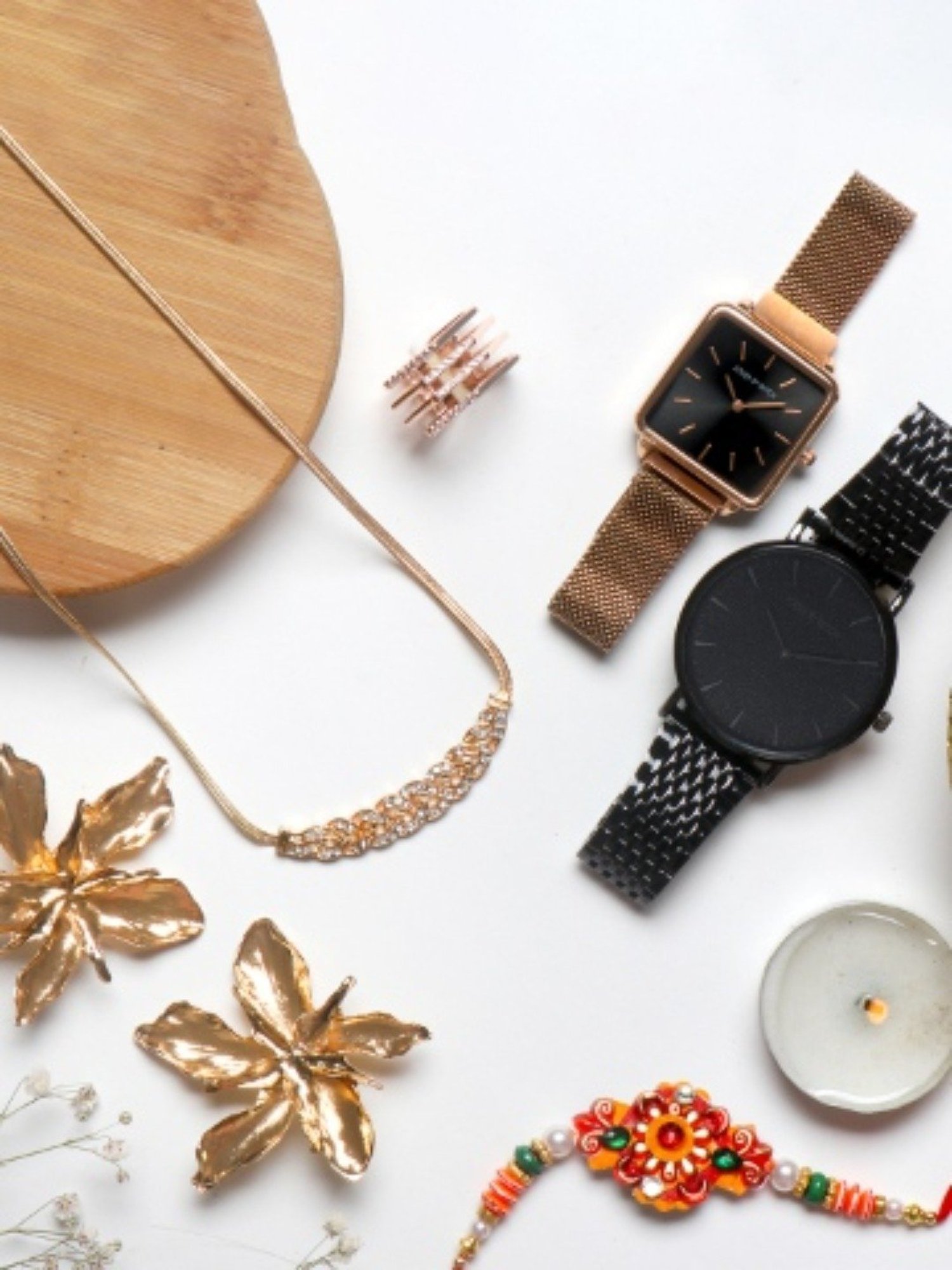 Joker & WItch JWGS85 Analog watch for Couples with Earring, Necklace & Ring