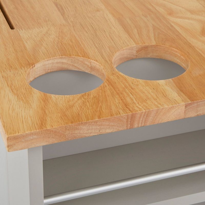 Lima Kitchen Cart Gray - Buylateral