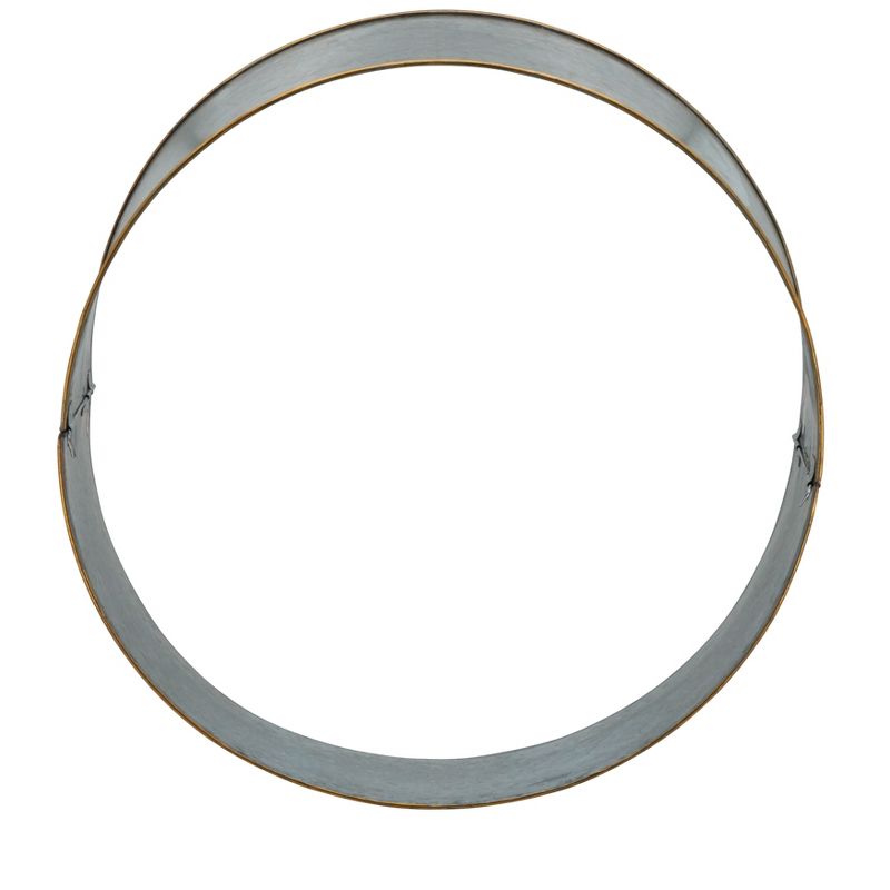 Saro Lifestyle Galvanized Christmas Tree Ring With Gold Rim