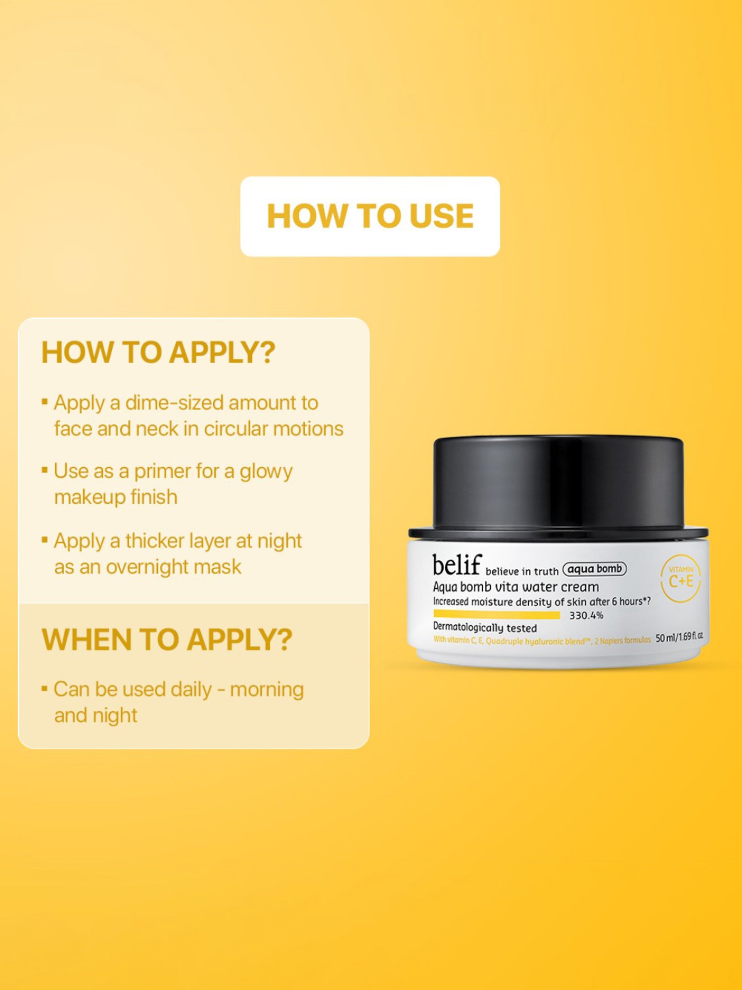 Belif Aqua Bomb Vita Water Cream - 50 ml