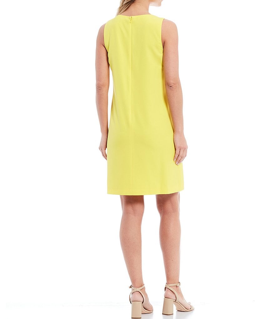 Preston & York Brenda Sleeveless Stretch Crepe Shift Dress