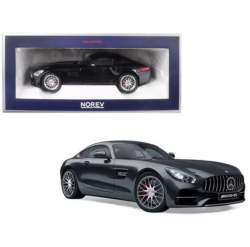2018 Mercedes Benz AMG GT S Metallic Black 1/18 Diecast Model Car by Norev