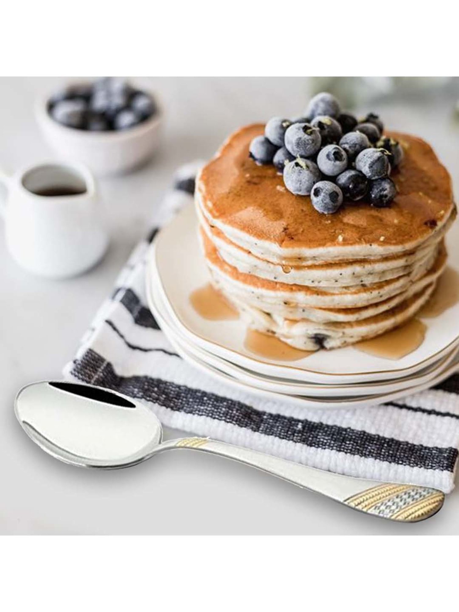 Sumeet S.S.Big Serving&Cooking Spoon Set-5pc(1 Turner,1Serving Spoon,1Skimmer,1Basting Spoon,1Ladle)