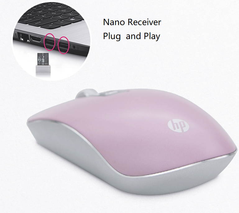 HXSJ Ergonomic Optical Office 2.4G Wireless Gaming Mouse Mice Adjustable 2400 DPI with 6 Buttons for Laptop PC Notebook Computer