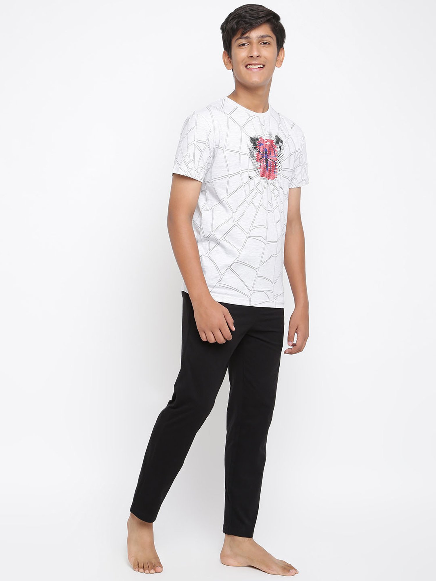 Nite Flite Boys Multicolor Cotton Printed T-Shirt & Pyjama