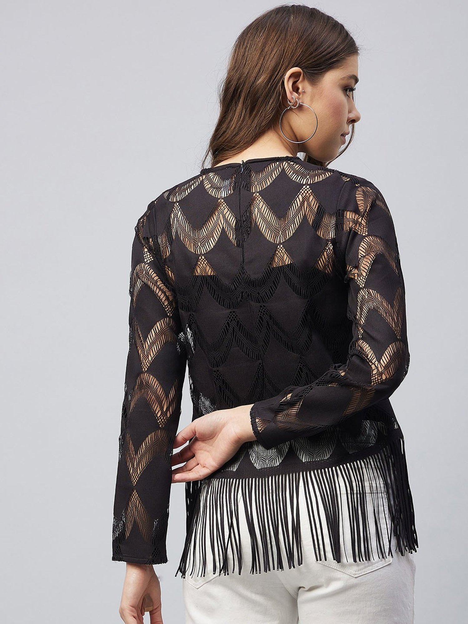 StyleStone Black Lace Top