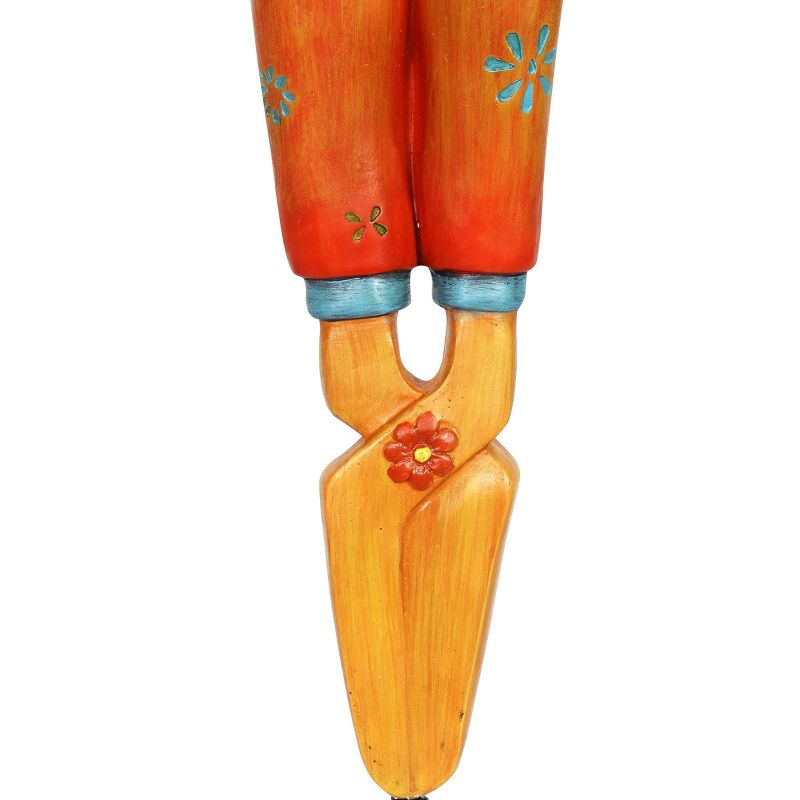 14.96" Plastic Frog Pruner Garden Plant Stake - Exhart