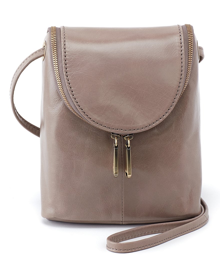 HOBO Fern Leather Zip Crossbody Bag
