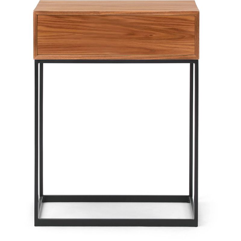 Milo Side Table Walnut - ClickDecor