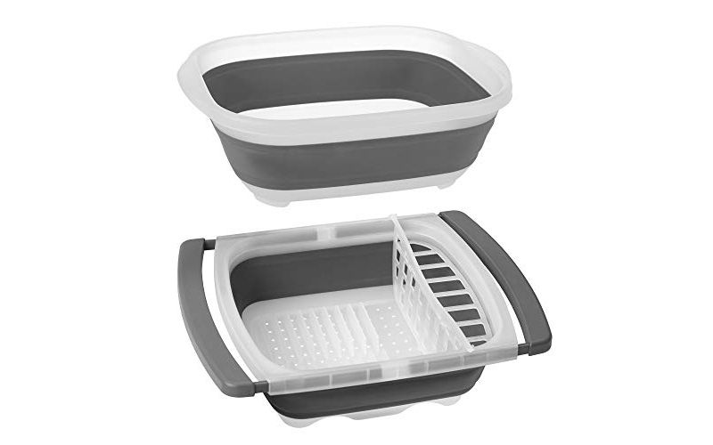 Prepworks by Progressive Collapsible Portable Sets (Large Tub and Dish Rack)