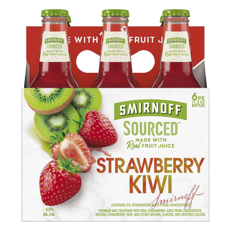 Smirnoff Sourced Strawberry Kiwi - 6pk/11.2 fl oz Bottles