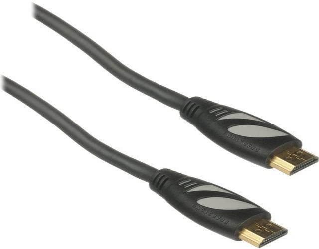 pearstone standard series hdmi to hdmi high-speed ethernet cable - black, 6'
