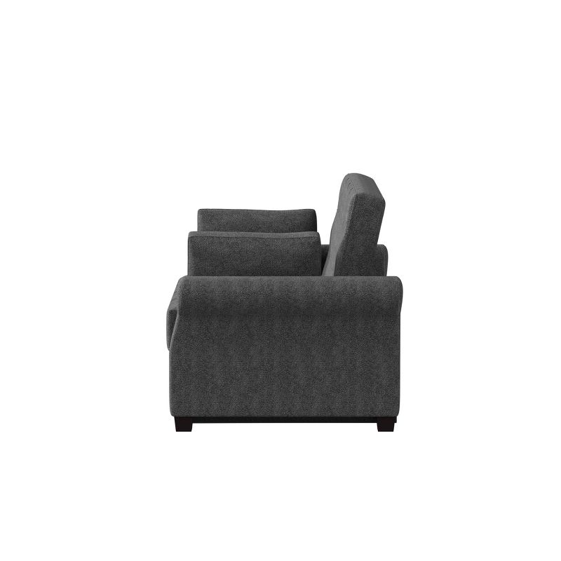 Queen Hannah Convertible Sofa Gray - Serta