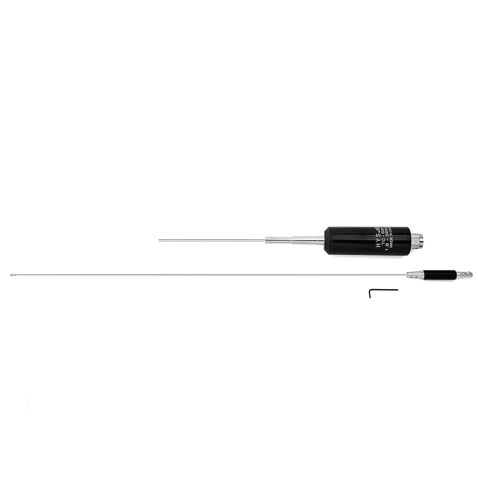 HYS 1.8-36Mhz (160meter to 8meter) 50.7inch 120W Stainless Steel CB Mobile Base Antenna with PL259(UHF-Male) Connector for Yaesu Motorola Midland Icom Ham Mobile Radio Transceiver