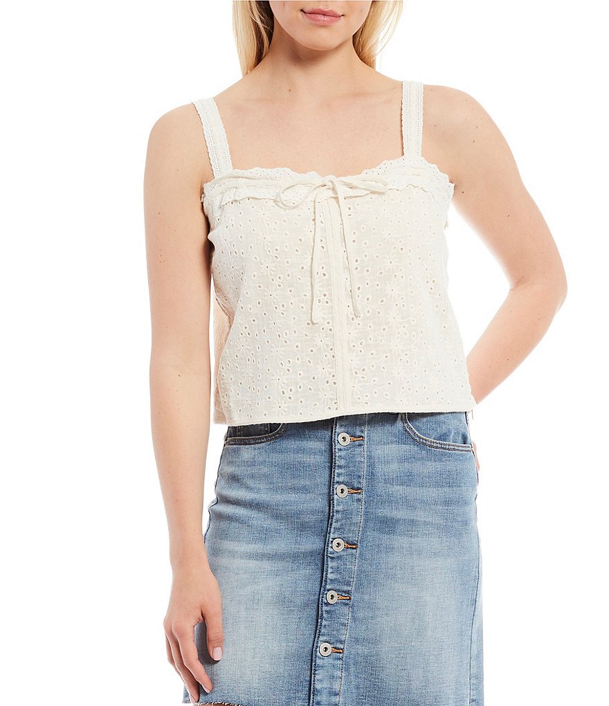 BB Dakota by Steve Madden Up to Here Puff Elbow Sleeve Mock Neck Smocked Top