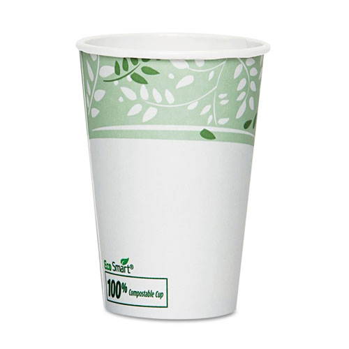 Dixie 2346PLA-PK EcoSmart Hot Cups, PLA Lined Paper, Viridian, 16 oz., 50/Pack