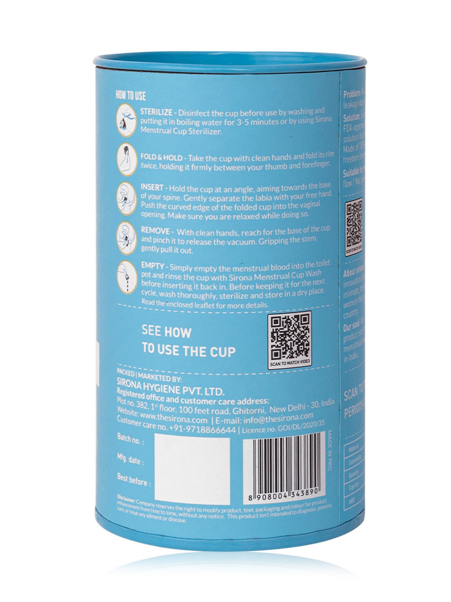 CARMESI Menstrual Cup With Pouch - Small