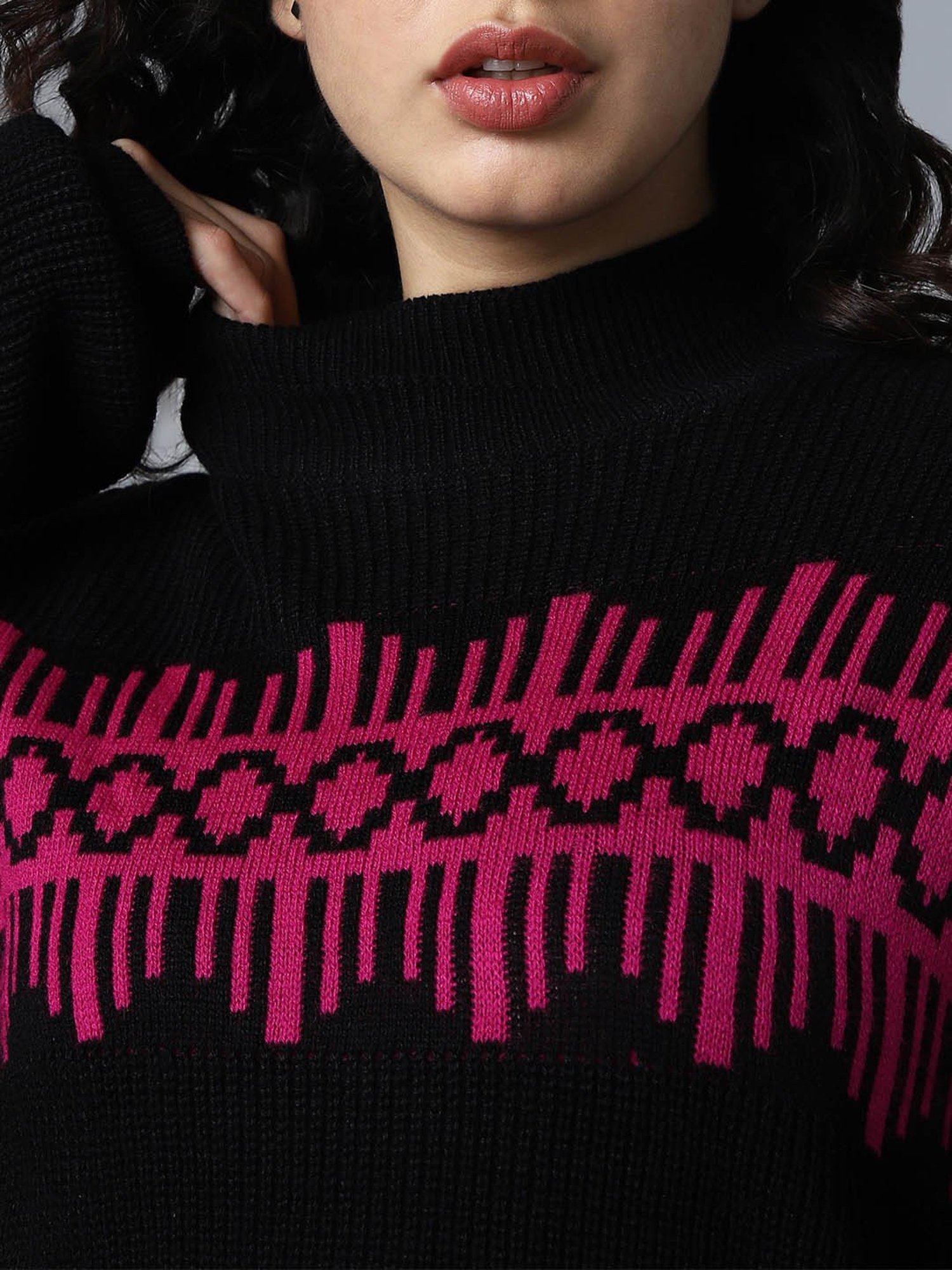 High Star Black Sweater