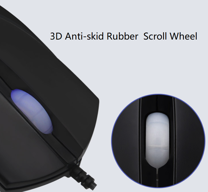 Ajazz AK35IGT Ergonomic Design, Cool Exterior USB Wired N-key Rollover White Backlit Blue Mechanical  Gaming Keyboard And AJ107 2400DPI  Mouse Combo For Office And Game - Black