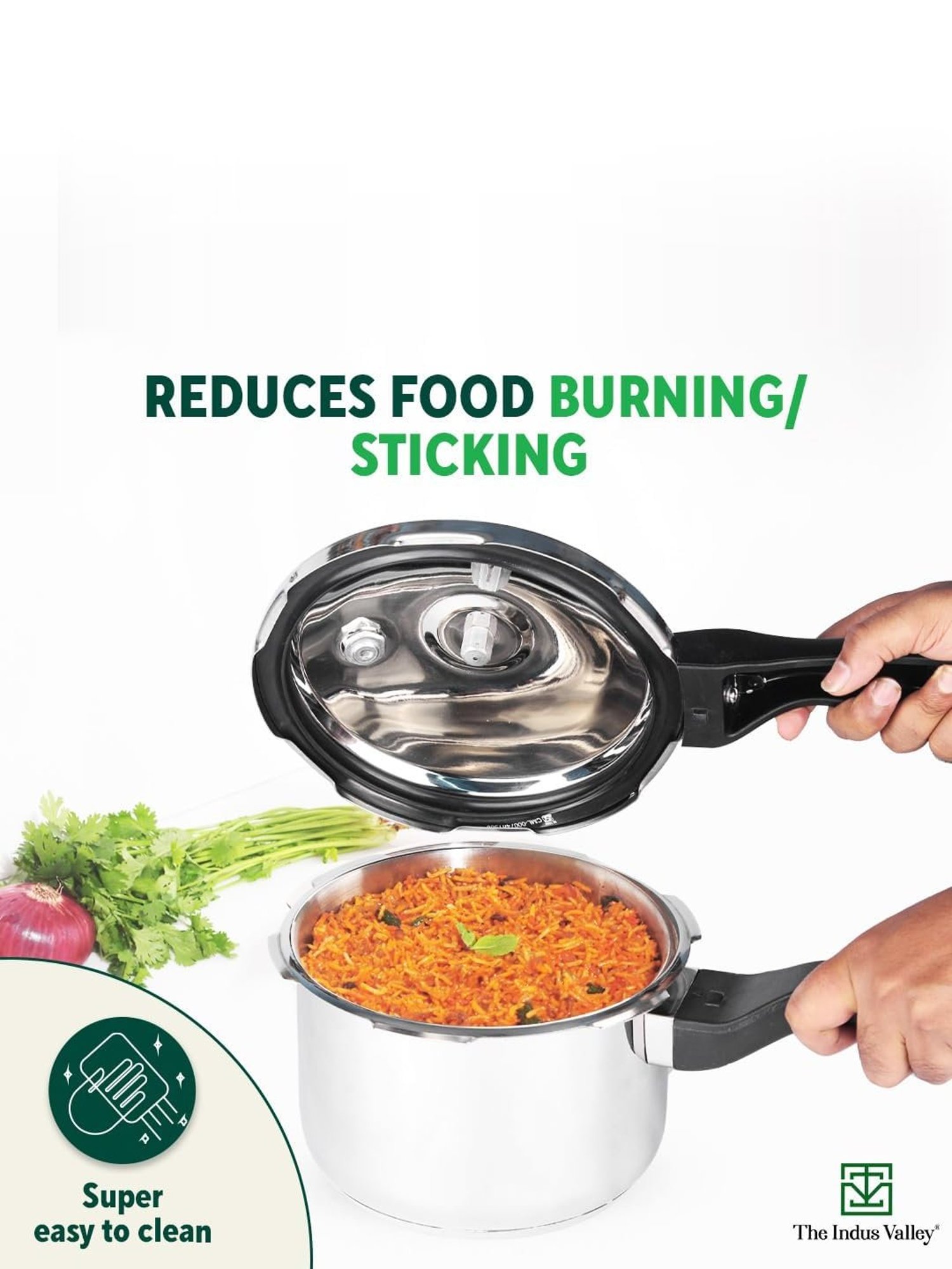 Borosil Silver Aluminium Pressure Cooker (5 L)