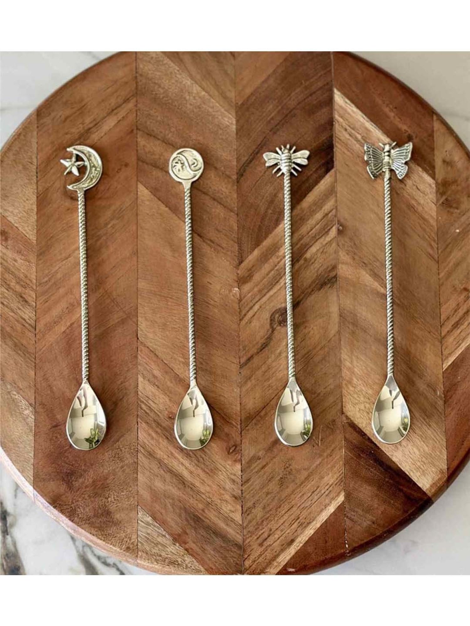 Mason Home Celestial Gold Stirrers - Set Of 4