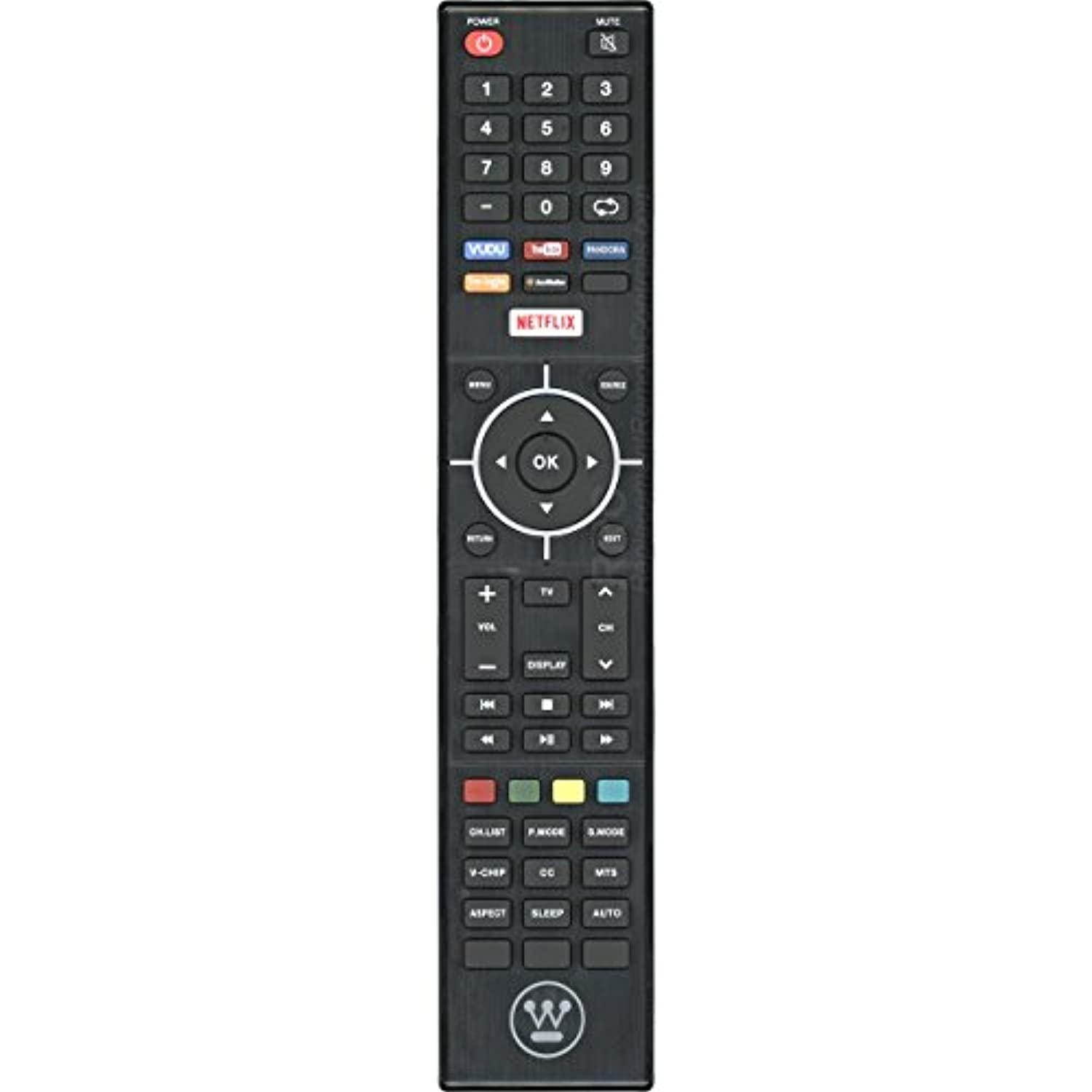 westinghouse lcd tv remote control for models wd65nc4190, we55uc4200, wd55ut4490, wd50ut4490, wd42ut4490, wd55ub4530 (part no: