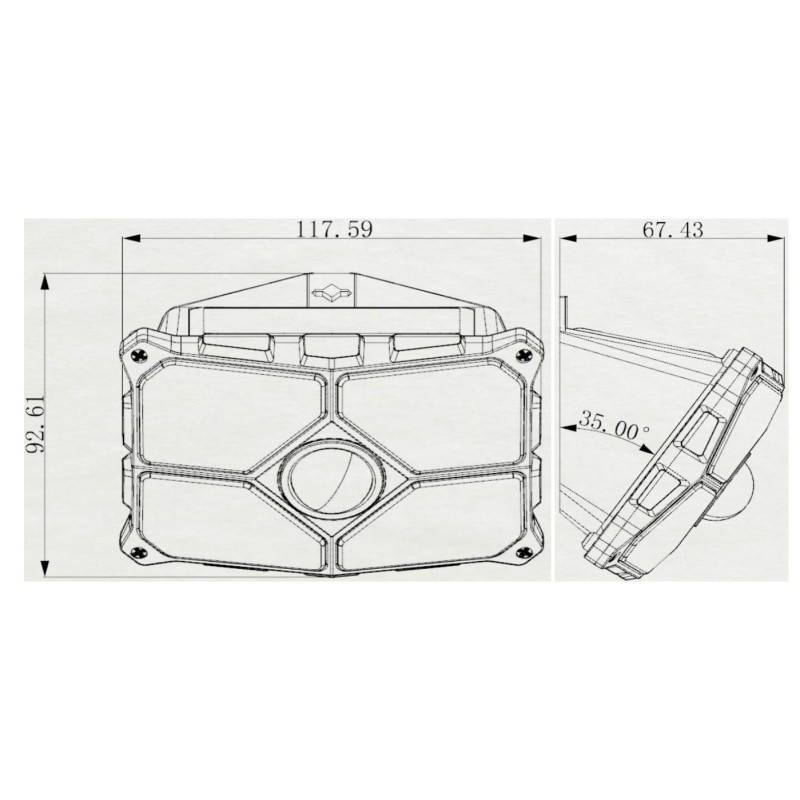 Balight Waterproof 40 LED  Solar Power Lamp Outdoor Garden PIR Motion Sensor Wall Light Unique Reflector Cup Design