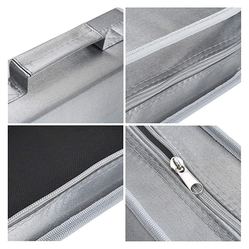 128 Capacity CDDVD Case Wallet Binder Storage Holder Booklet for Car Home Office and Travel Silver