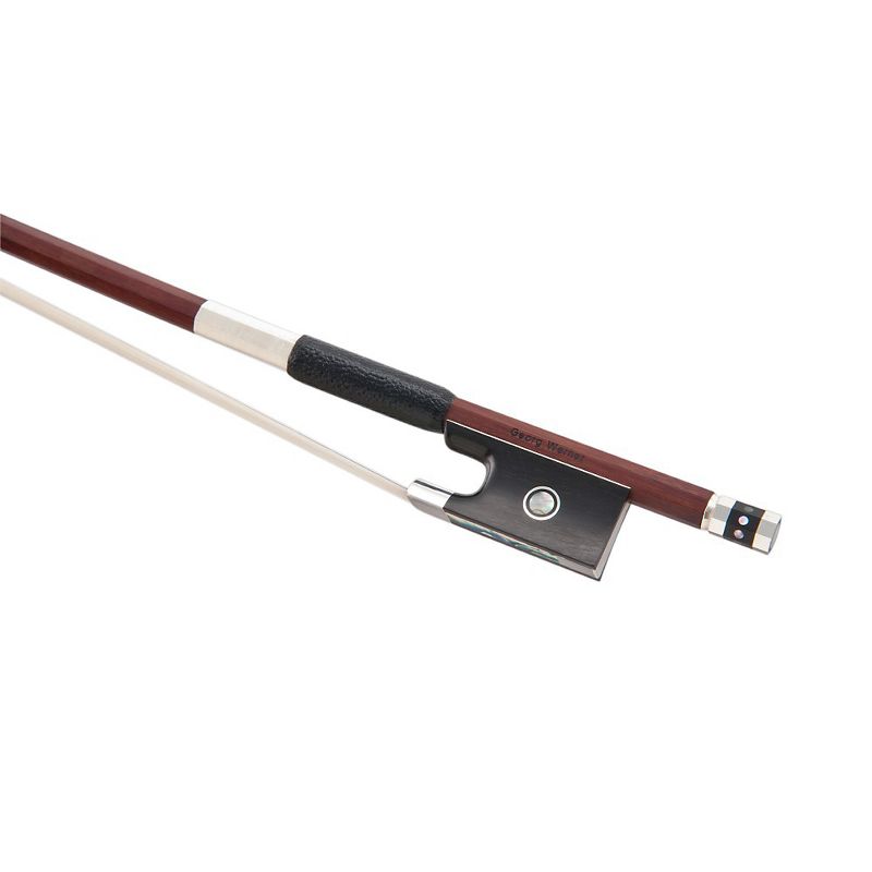 Georg Werner Pernambuco Octagonal Master Violin Bow - 4/4 Parisian Eye Silver lined