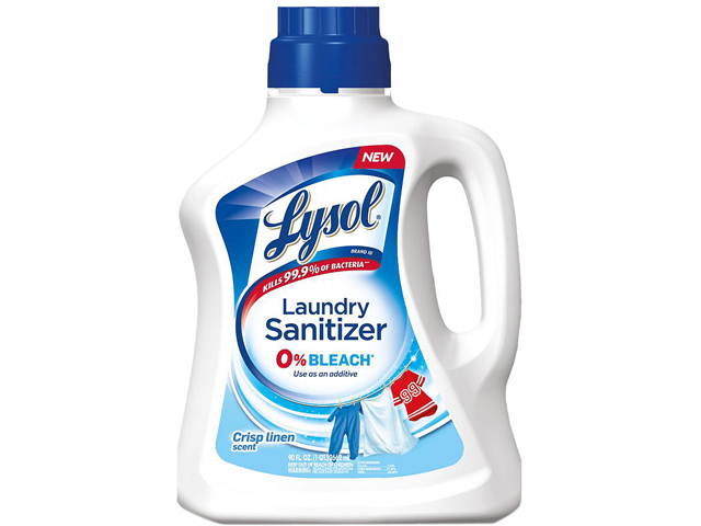 LYSOL 19200-95872 Laundry Sanitizer, Liquid, Crisp Linen, 90 oz., 4/Carton