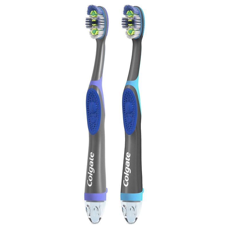 Colgate 360 Total Advanced Floss Tip Bristles Sonic Powered Toothbrush - Soft - 2ct