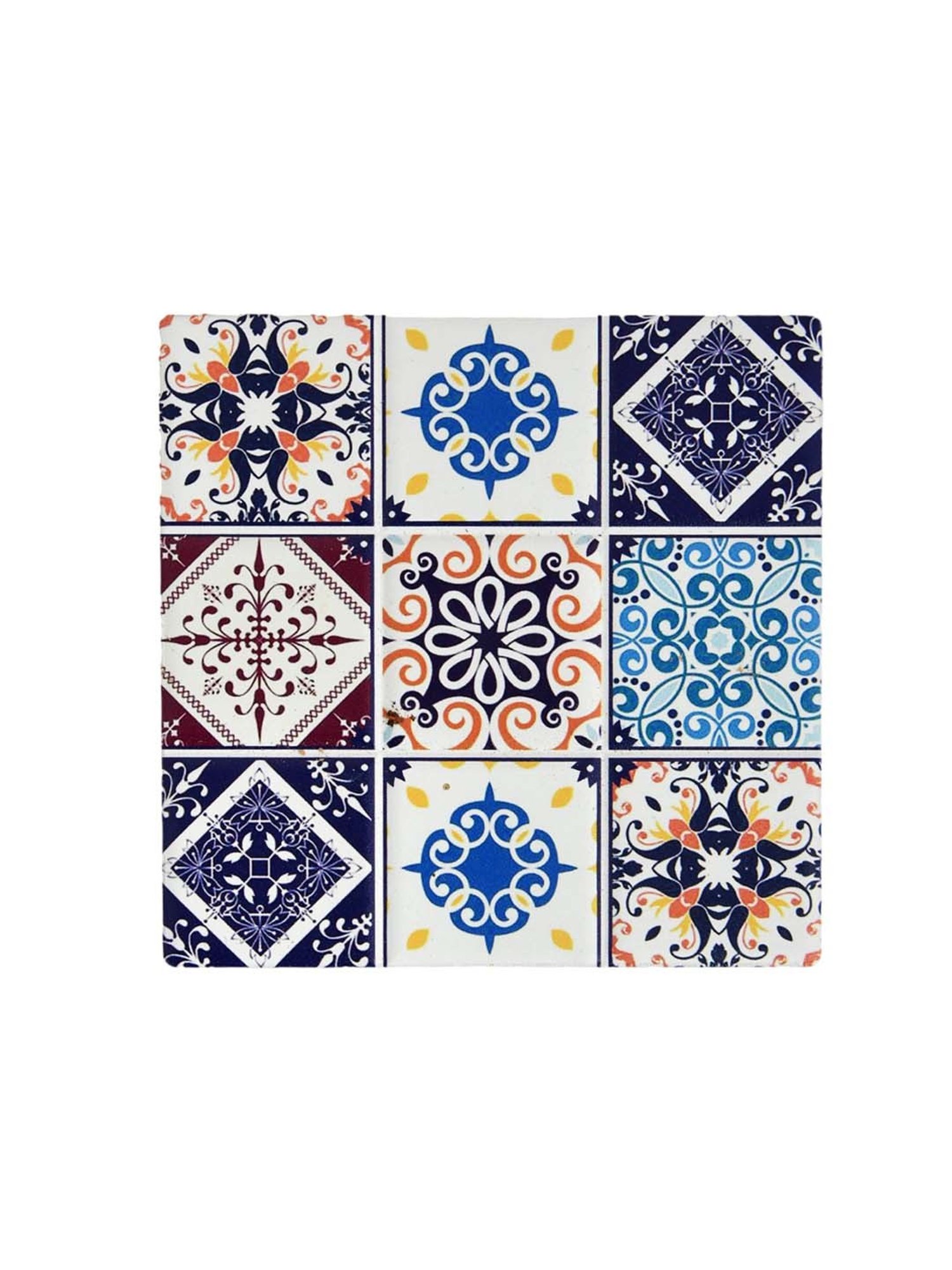TAYHAA Multicolor Ceramic Stylish Coasters - Set of 4