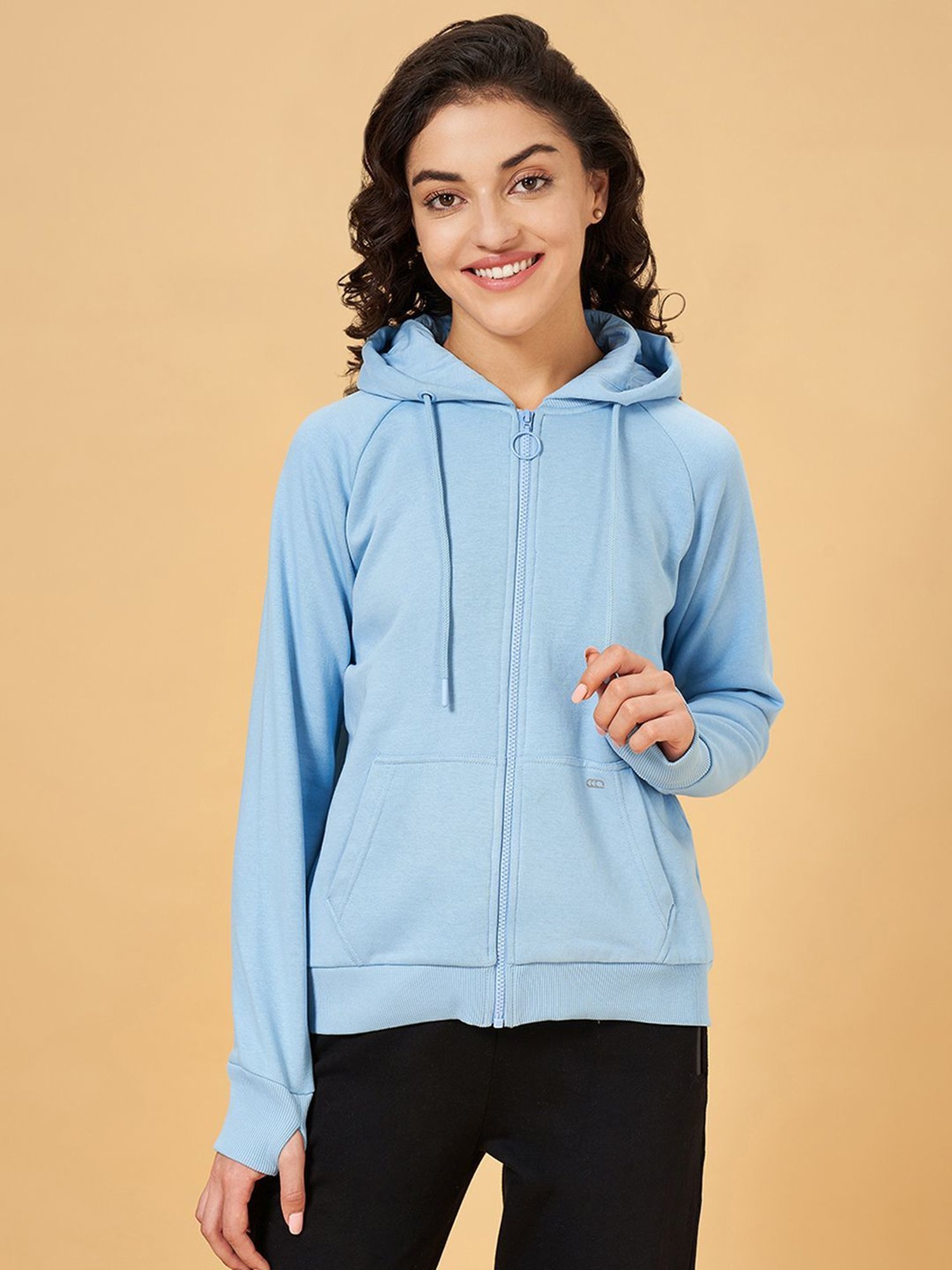 Ajile by Pantaloons Blue Cotton Sports Sweatshirt