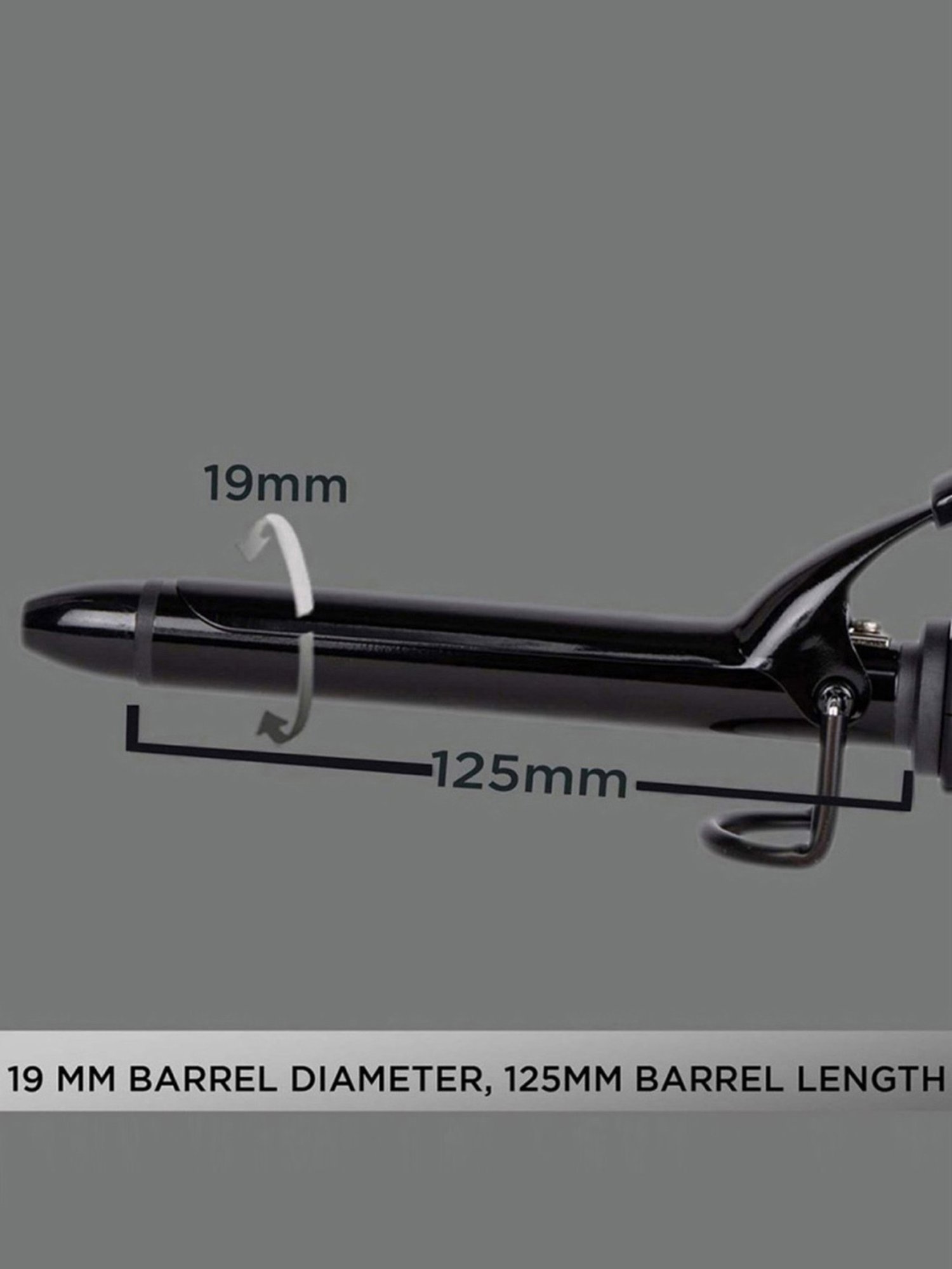 Gorgio Professional GCT9 19mm Hair Curling Tong (Silver)