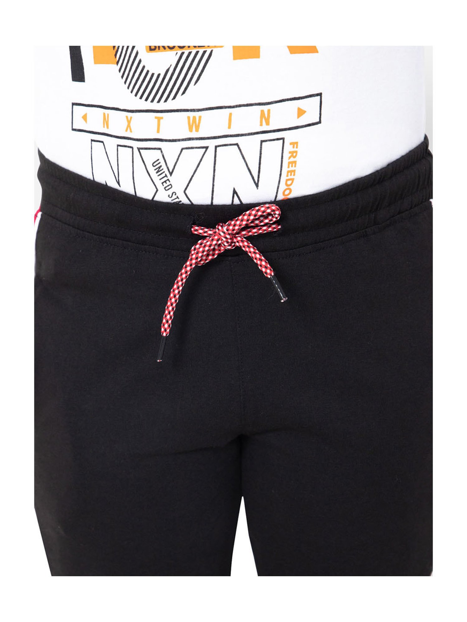 Bodycare Boys Black Printed Trackpants