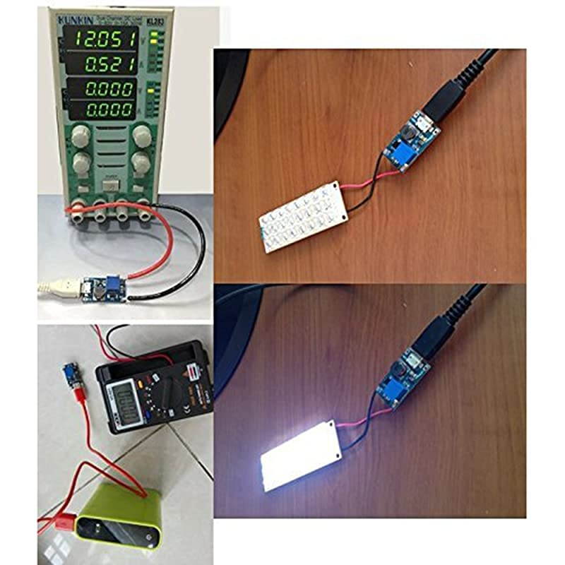 dc to dc Step up Converter DC Voltage Regulator Voltage Converter Step Up dc Boost Converter USB Power Module Supply Module 2V24V to 5V28V 2A MT3608 Mico USB Pack of 10