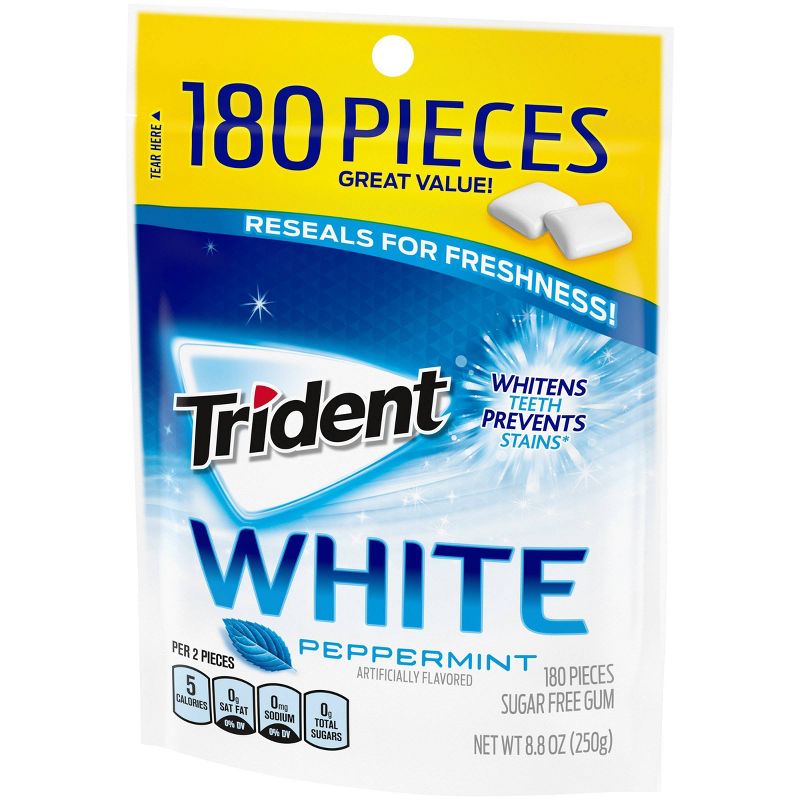 Trident White Peppermint Sugar-Free Gum - 180ct