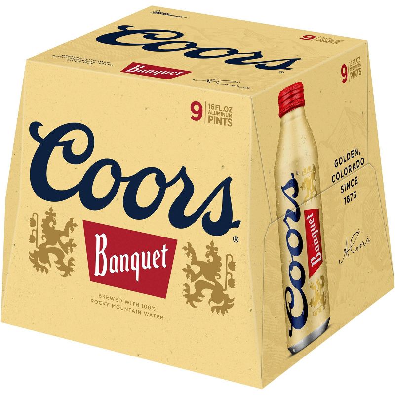 Coors Banquet Beers - 9pk/16 fl oz Aluminum Pints