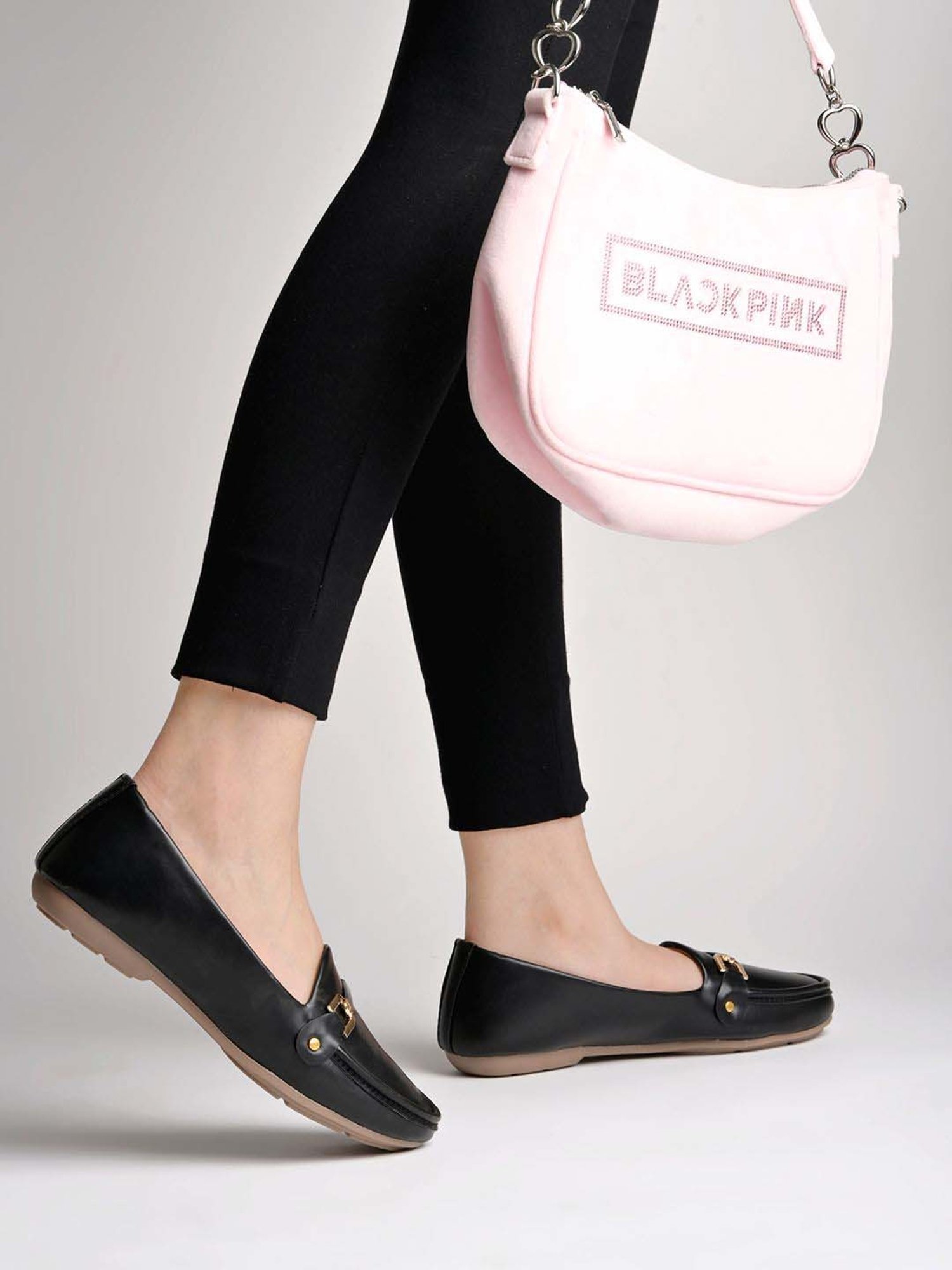 Shoetopia Kids Black Casual Slip-Ons