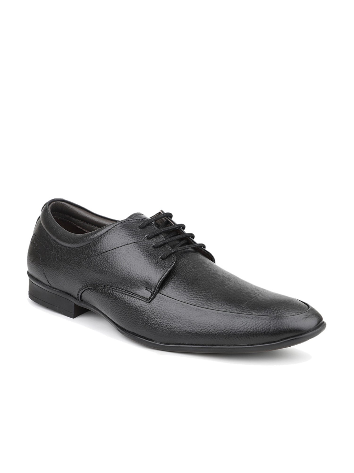 Privo Men's Black Derby Shoes
