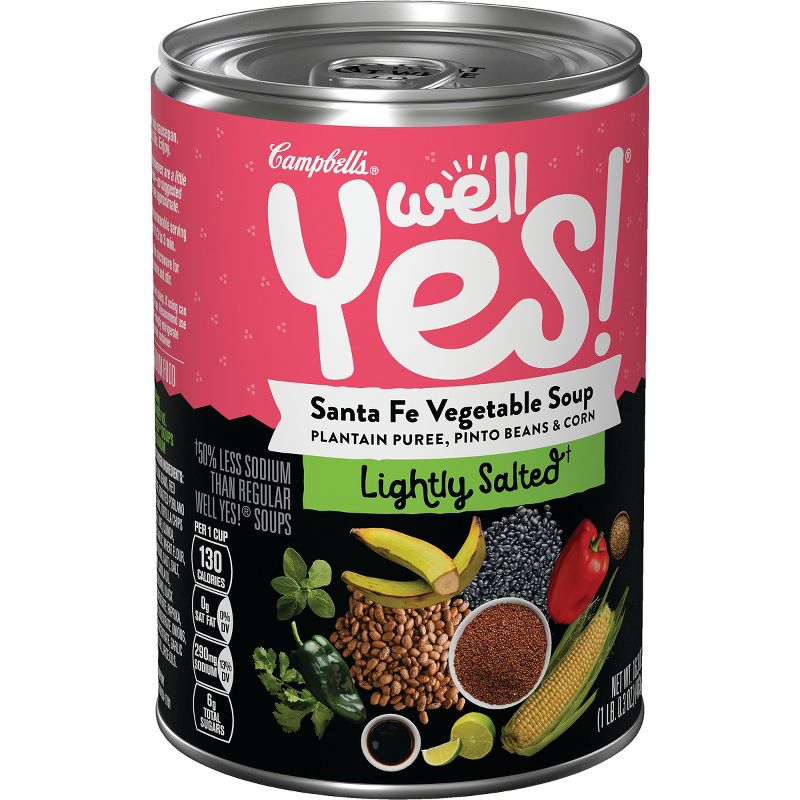 Campbell's Well Yes! Santa Fe Vegetable Soup Lightly Salted - 16.3oz
