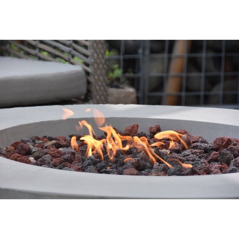 Lunar 42" Natural Gas Firepit Bowl Patio Heater - Elementi