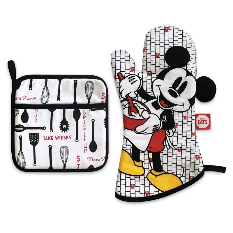Mickey Mouse & Friends 2pc Cotton Oven Mitt and Pot Holder Set - Disney store