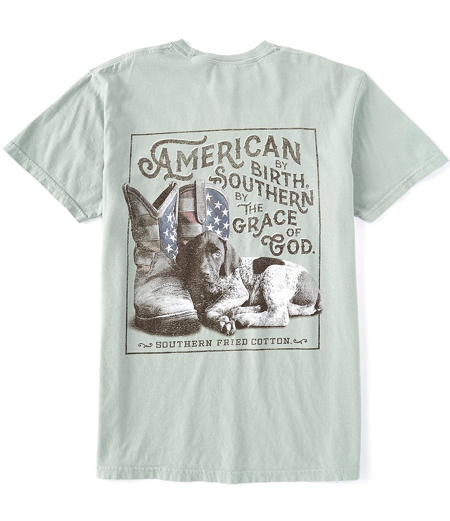 Southern Fried Cotton Men's Hank Short-Sleeve Pocket Graphic Tee