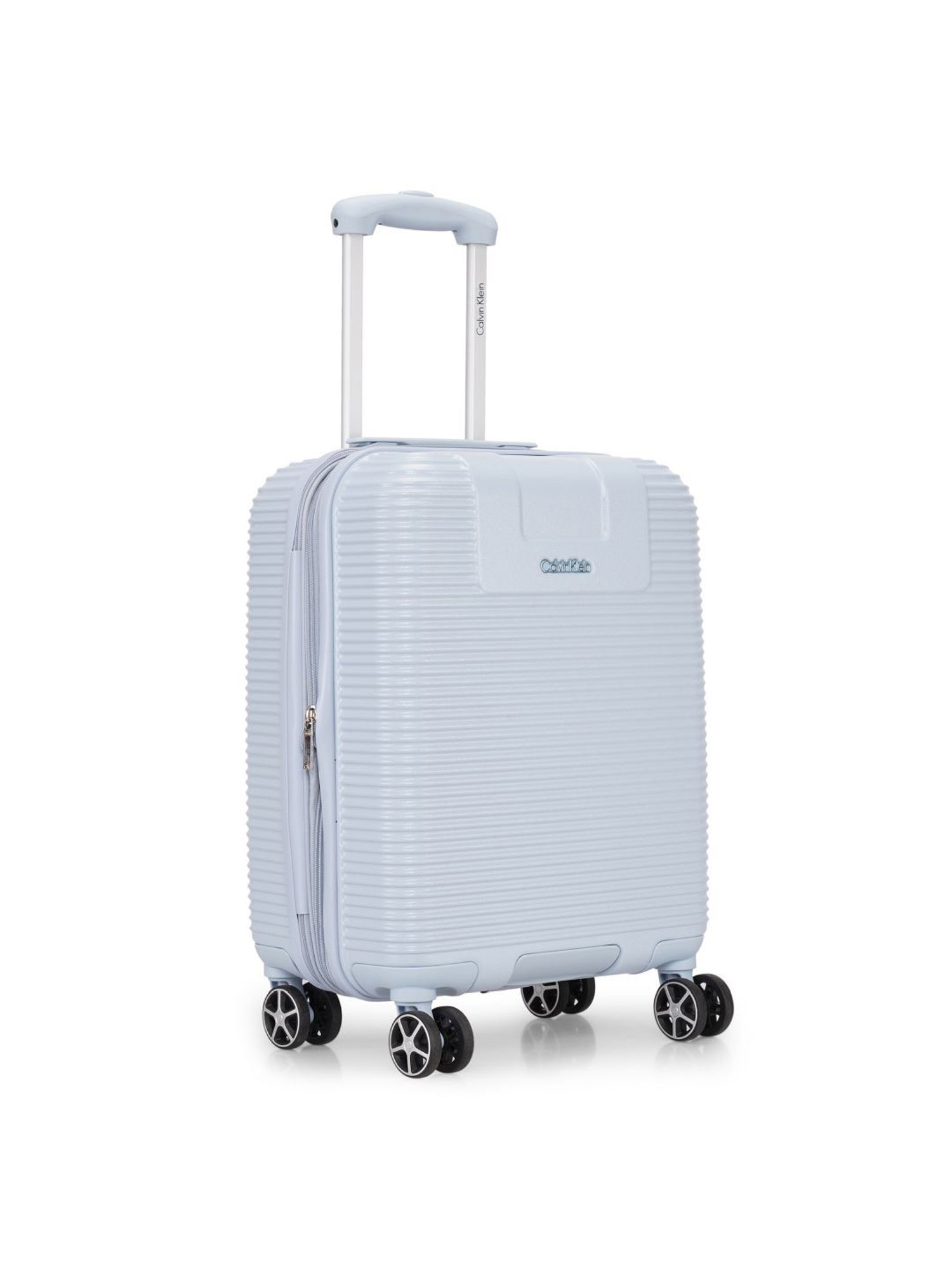 Calvin Klein Avenue Celestial Blue Textured Hard Cabin Trolley Bag - 52 cm