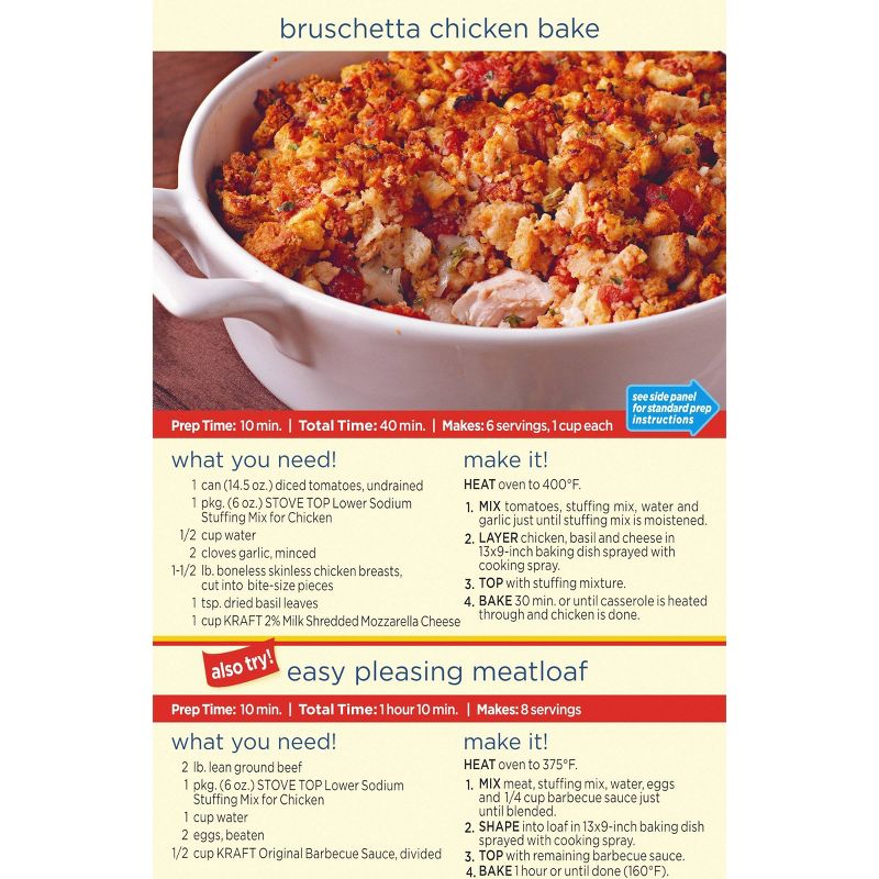 Stove Top Lower Sodium Stuffing Mix for Chicken 6oz