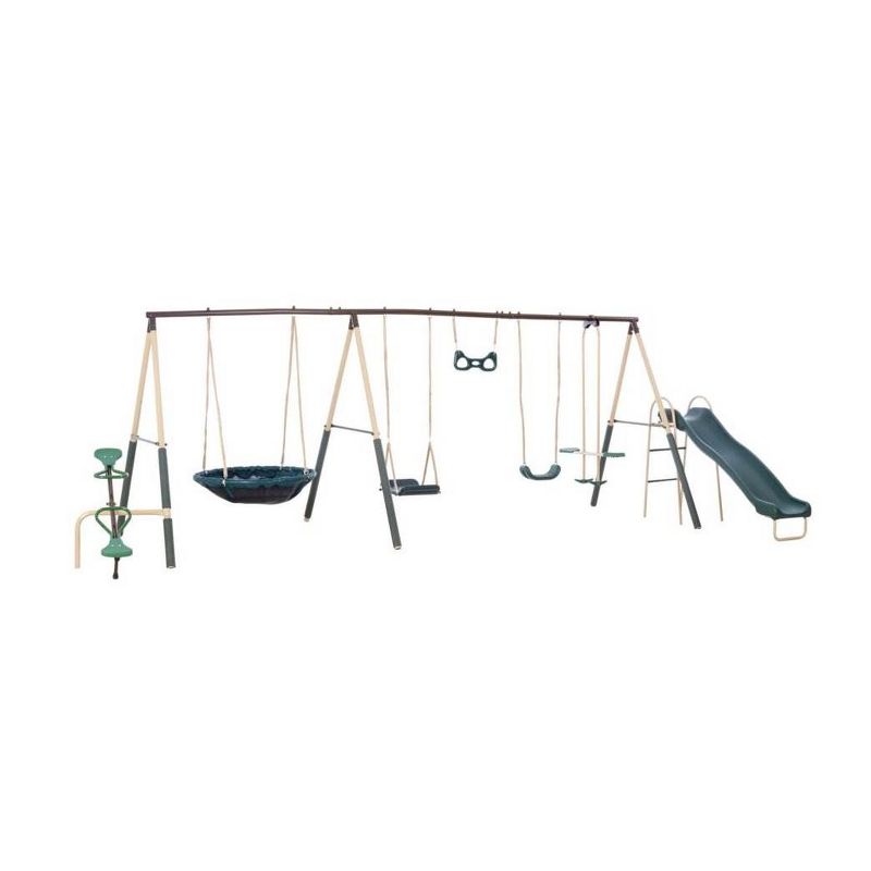 XDP Recreation Deerfield 10 Child Capacity Kids Swing Set Outdoor Playground