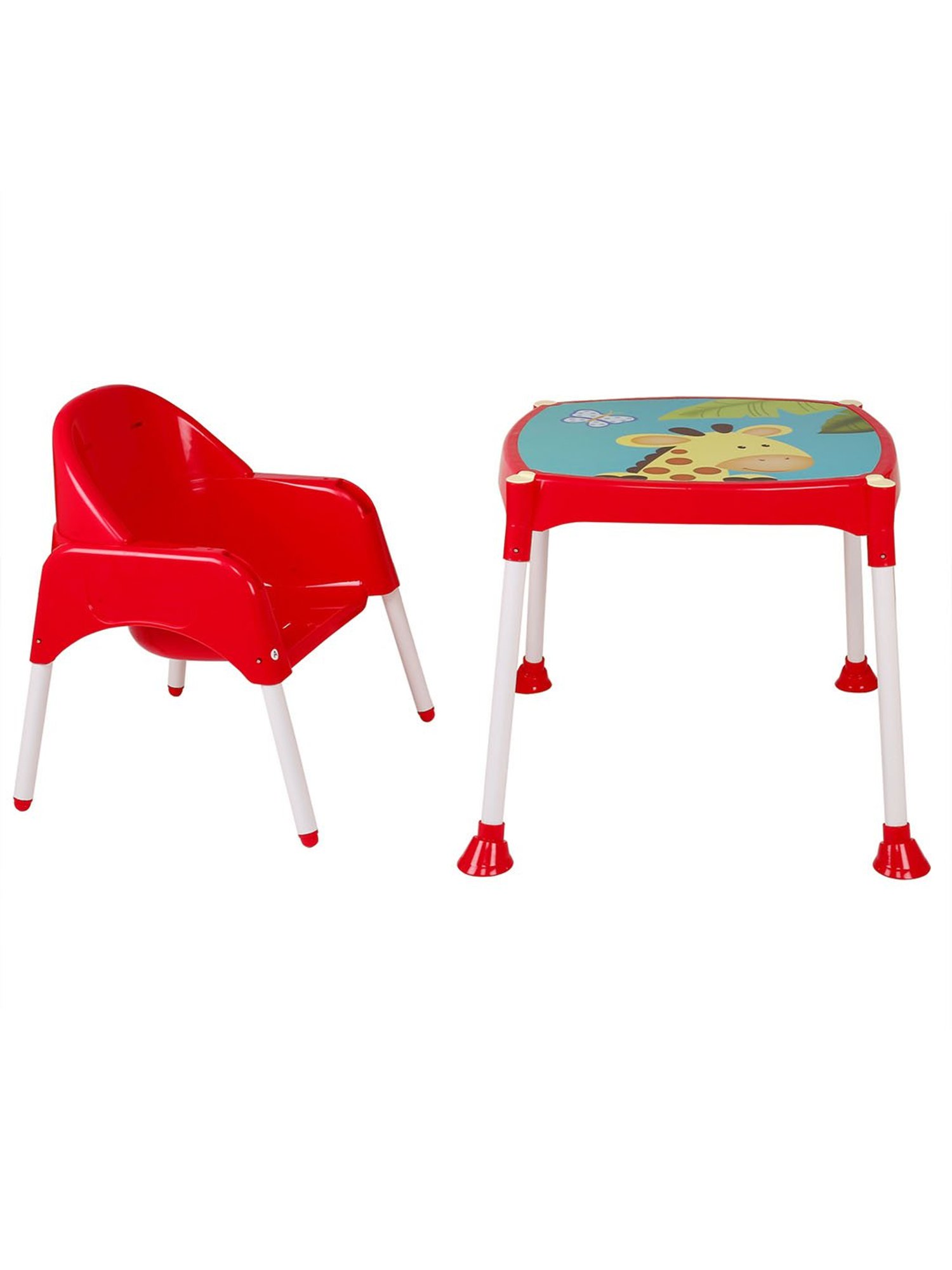 Baby Moo Giraffe Red High Dining Chair