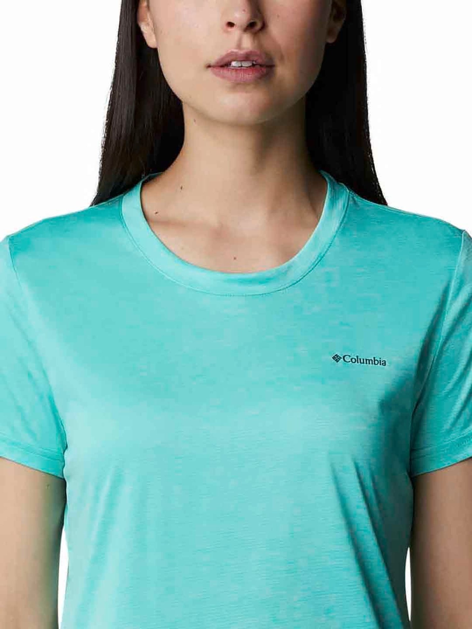 Columbia Turquoise Hike SS Crew T-Shirt