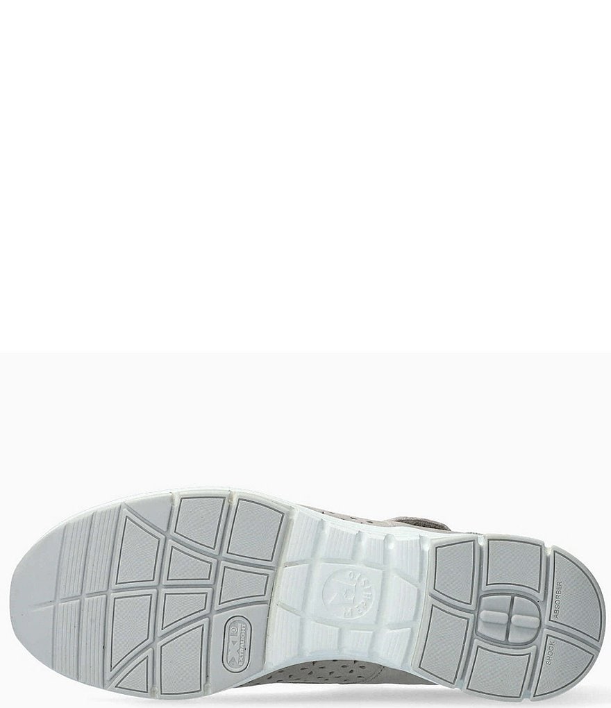 Mephisto Perforated Leather Flat Mary Janes